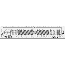 BBH6768 BORG & BECK Тормозной шланг