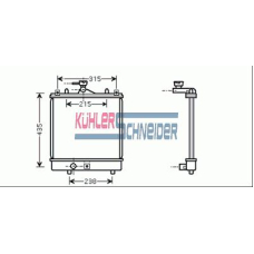 2220071 KUHLER SCHNEIDER Радиатор, охлаждение двигател