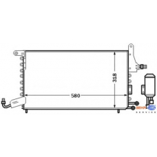 8FC 351 301-541 HELLA Конденсатор, кондиционер