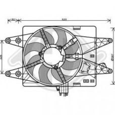 3485113 DIEDERICHS Вентилятор, охлаждение двигателя