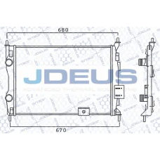 019M14 JDEUS Радиатор, охлаждение двигателя