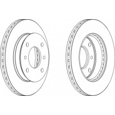 DDF259-1 FERODO Тормозной диск