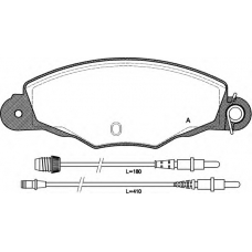 BPA0659.04 OPEN PARTS Комплект тормозных колодок, дисковый тормоз