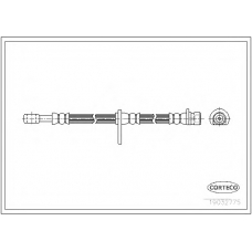 19032775 CORTECO Тормозной шланг