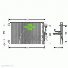94-6046 KAGER Конденсатор, кондиционер