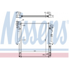 62896 NISSENS Радиатор, охлаждение двигателя