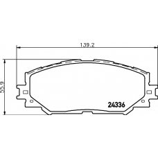 8DB 355 006-861 HELLA PAGID Комплект тормозных колодок, дисковый тормоз