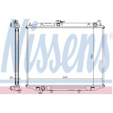 68708A NISSENS Радиатор, охлаждение двигателя