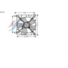 DW7501 AVA Вентилятор, охлаждение двигателя