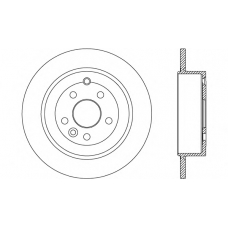 BDA2671.10 OPEN PARTS Тормозной диск