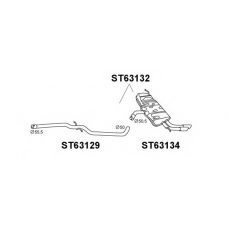 ST63132 VENEPORTE Глушитель выхлопных газов конечный