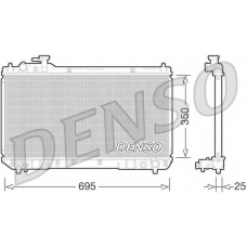 DRM50062 DENSO Радиатор, охлаждение двигателя