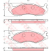 GDB1207 TRW Комплект тормозных колодок, дисковый тормоз