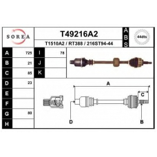 T49216A2 EAI Приводной вал