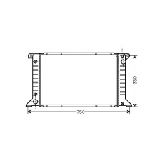 FD2200 AVA Радиатор, охлаждение двигателя