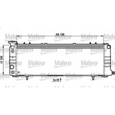 732552 VALEO Радиатор, охлаждение двигателя