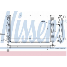 60299 NISSENS Радиатор, охлаждение двигателя