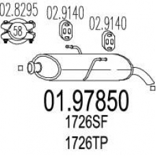 01.97850 MTS Глушитель выхлопных газов конечный