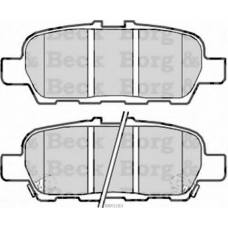 BBP2283 BORG & BECK Комплект тормозных колодок, дисковый тормоз