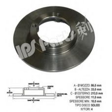 IBT-1800 IPS Parts Тормозной диск