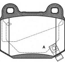 BPA0014.52 OPEN PARTS Комплект тормозных колодок, дисковый тормоз