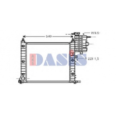 131900N AKS DASIS Радиатор, охлаждение двигателя