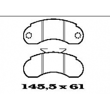 BL1347A3 FTE Комплект тормозных колодок, дисковый тормоз