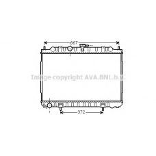 DN2238 AVA Радиатор, охлаждение двигателя
