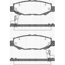 8110 13039 TRISCAN Комплект тормозных колодок, дисковый тормоз