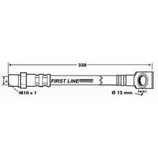 FBH7125 FIRST LINE Тормозной шланг