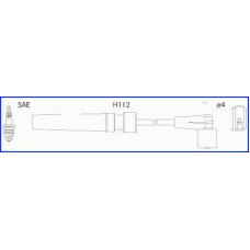 134236 Huco Комплект проводов зажигания