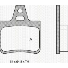 8110 38933 TRIDON Brake pads - rear