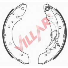 629.0648 VILLAR Комплект тормозных колодок