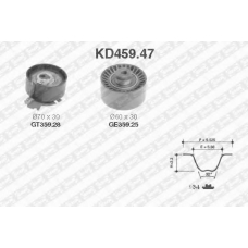 KD459.47 SNR Комплект ремня грм