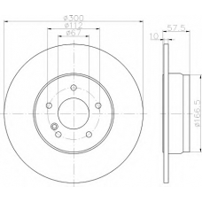 8DD 355 114-211 HELLA Тормозной диск