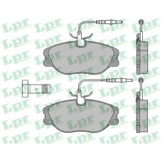 05P498 LPR Комплект тормозных колодок, дисковый тормоз