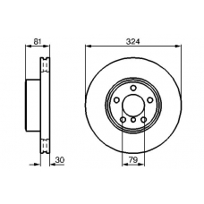 0 986 479 002 BOSCH Тормозной диск