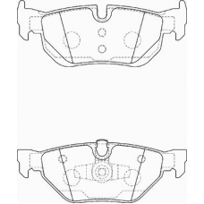 FD7198A NECTO Комплект тормозных колодок, дисковый тормоз