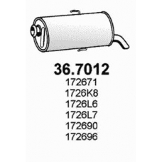 36.7012 ASSO Глушитель выхлопных газов конечный