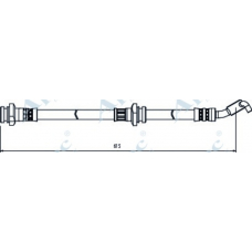 HOS4055 APEC Тормозной шланг