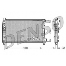 DRM17102 DENSO Радиатор, охлаждение двигателя