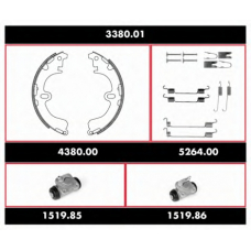 3380.01 ROADHOUSE Комплект тормозов, барабанный тормозной механизм