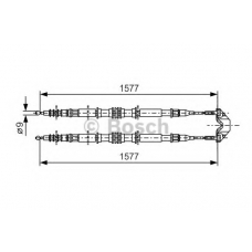 1 987 477 767 BOSCH Трос, стояночная тормозная система