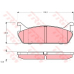 GDB887 TRW Комплект тормозных колодок, дисковый тормоз