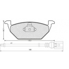 430216171201 MAGNETI MARELLI Комплект тормозных колодок, дисковый тормоз