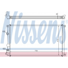 63761 NISSENS Радиатор, охлаждение двигателя