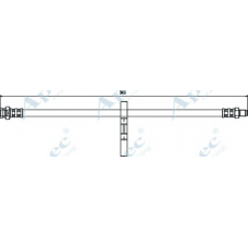 HOS3720 APEC Тормозной шланг