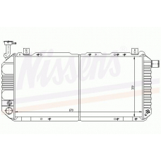 62932 NISSENS Радиатор, охлаждение двигателя