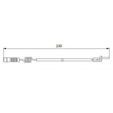 WI0596 BREMSI Сигнализатор, износ тормозных колодок