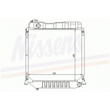 62514 NISSENS Охладитель, охлаждение двигателя